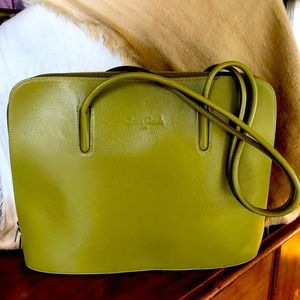 Cleo & Patek Paris genuine leather tote/shoulder bag